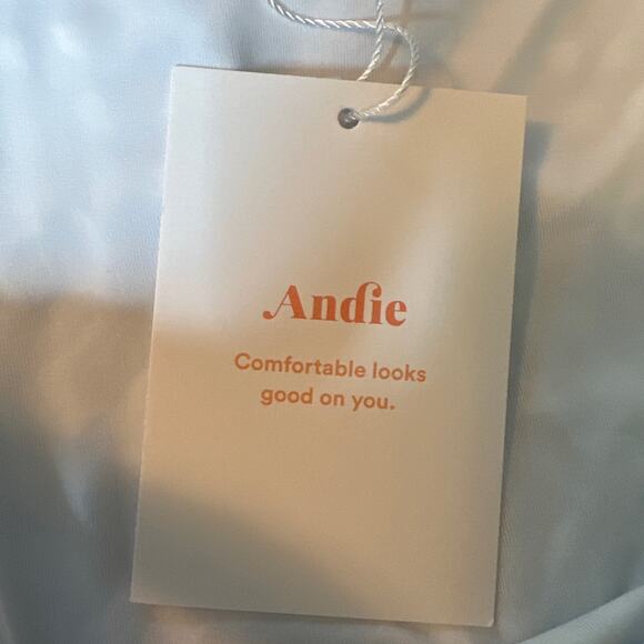 Andie Swim The String Bottom in Blue Gingham Size large NWT - Picture 6 of 9